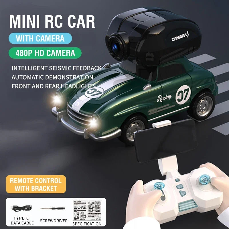 Mini RC Car with Camera &ndash; Fun Remote Control Racing Experience GREET WITH CAMERA