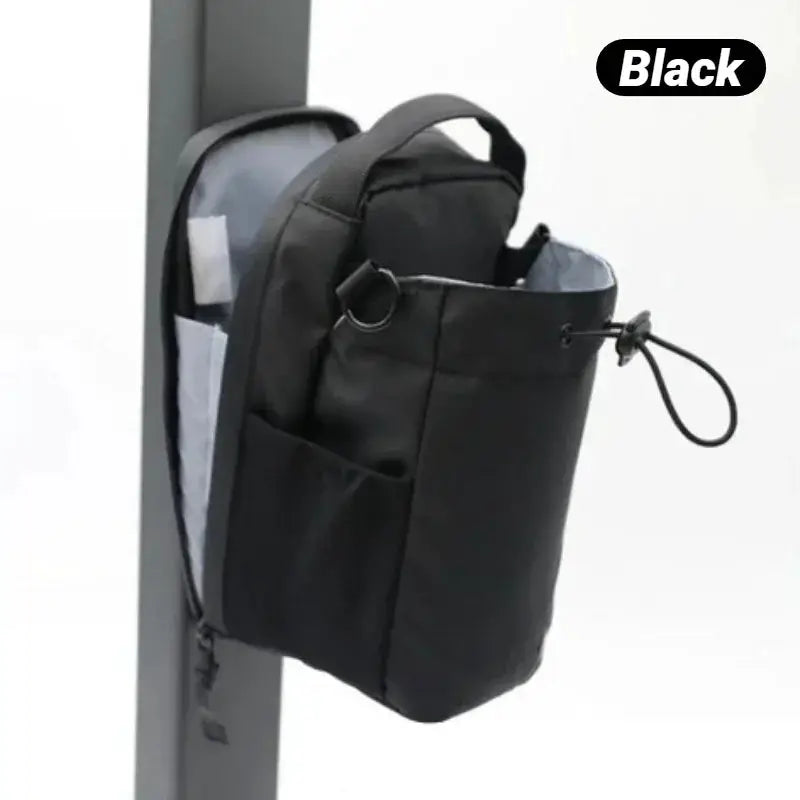 Super Strong Magnetic Gym Bag for Water Bottle and Phone, Adjustable Large Capacity Terylene Crossbody Sling Bag by InterCyprus Trading Ltd