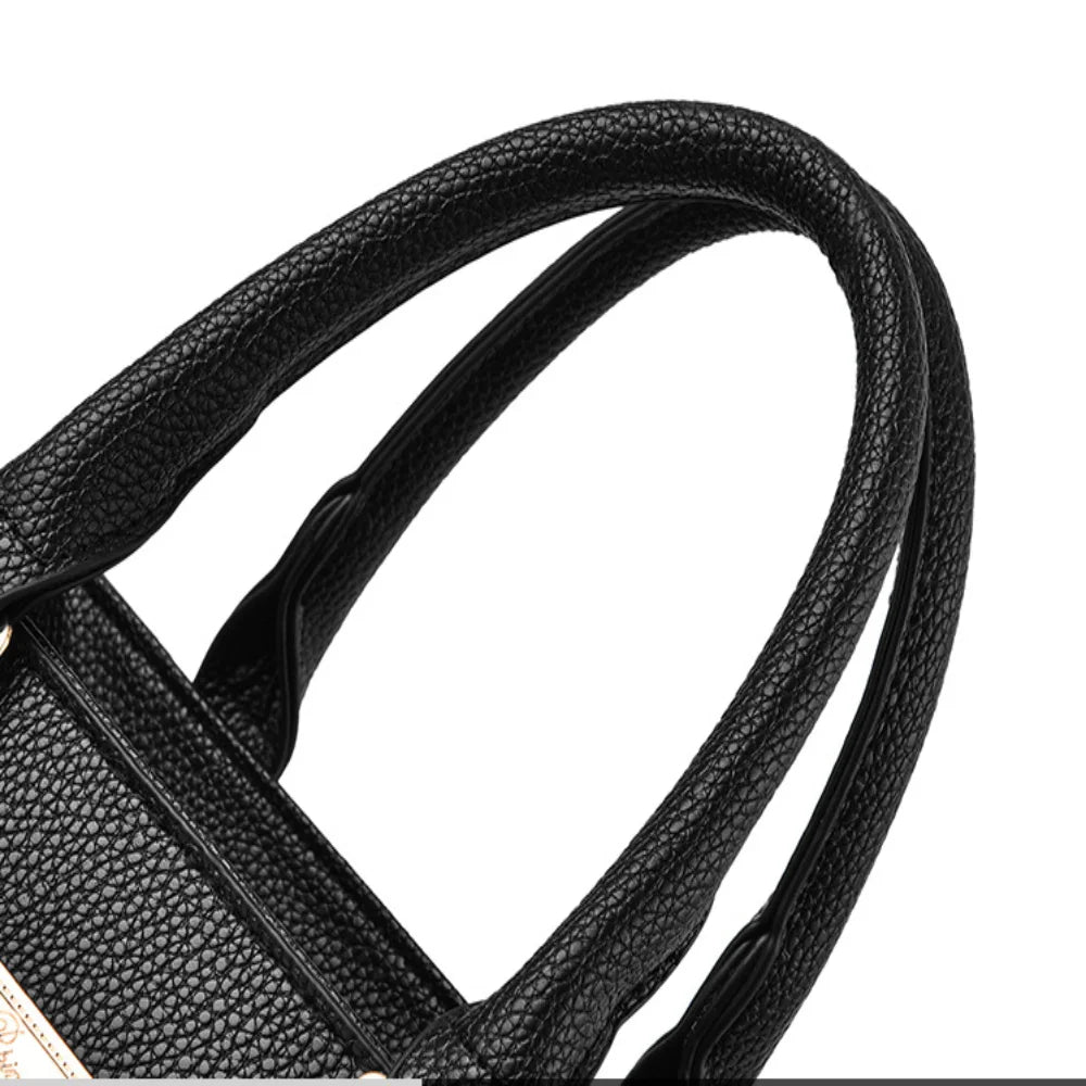 Large Capacity Casual Leather Shoulder Bag for Women