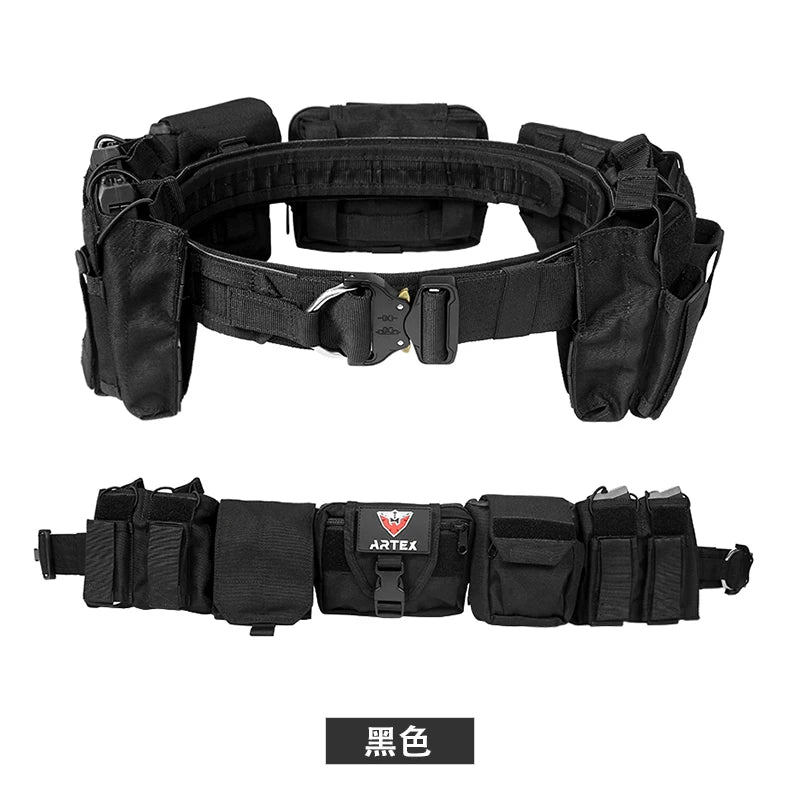 Artex AY-2002 Multi-Function Belt &ndash; All Terrain Utility Belt Black