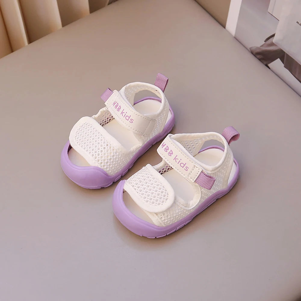 2025 Breathable Mesh Sandals for Girls - Ultra-Light, Ergonomic Design Purple / 25