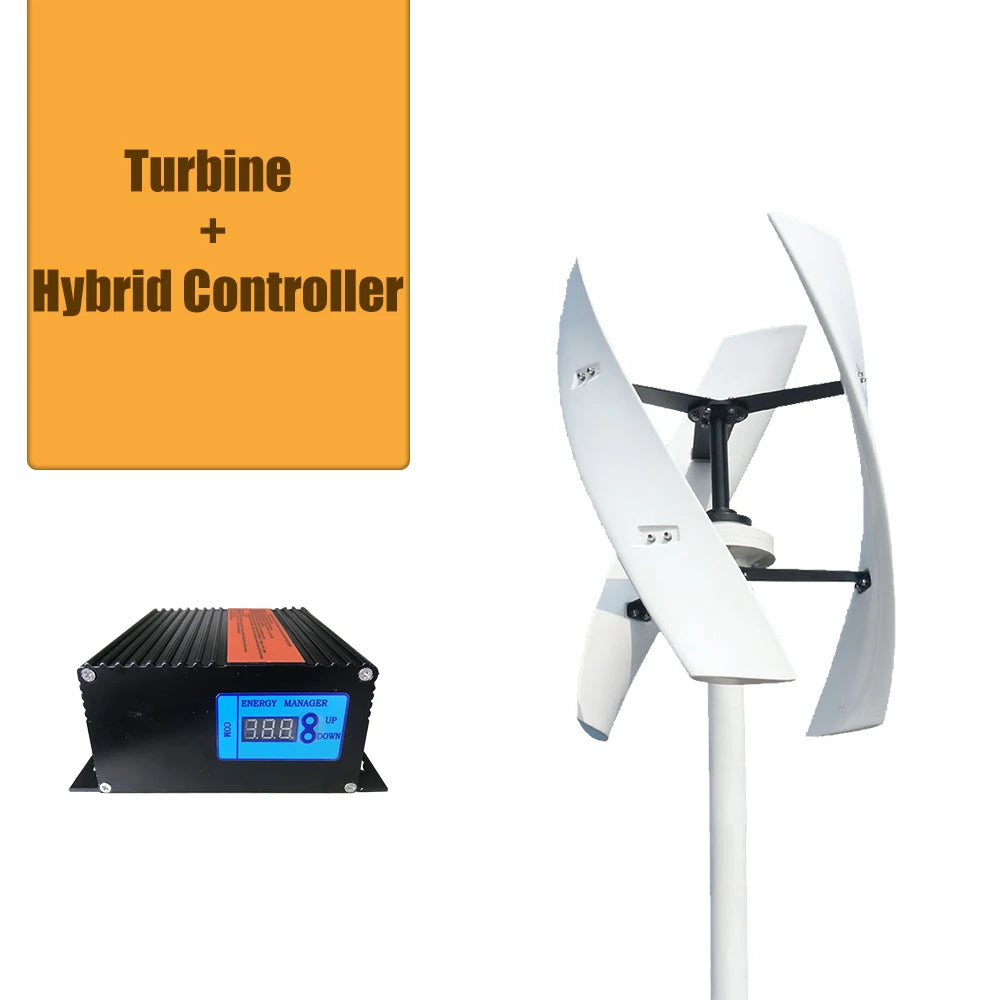 Homeuse 25kW Vertical Axis Maglev Turbine &ndash; Off Grid Ready with mppt controller / 25KW / 48V|red