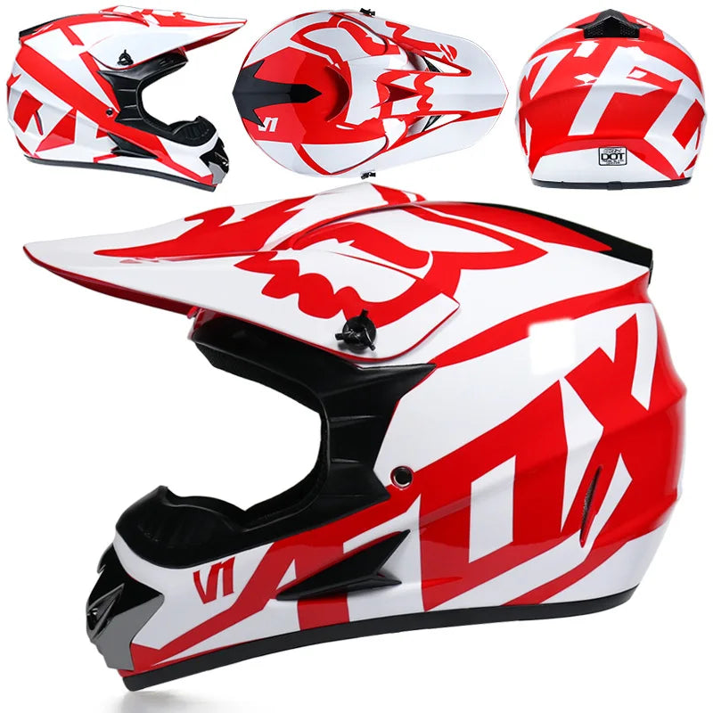 ZUIMI Four Season Unisex Flip-Up Off-Road Motorcycle Helmet L / E