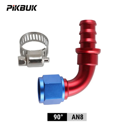 AN4 AN6 AN8 AN10 AN12 Hose End Fittings With 180 Degree Push-On by InterCyprus Trading Ltd