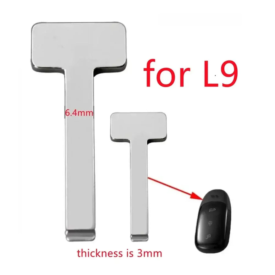 2PCS/Lot Car Smart Emergency Insert Key Blank Blade Replacement for ZEEKR 001 Xiaopeng P7 for BMW X7 Lixiang L1 L9 by InterCyprus Trading Ltd