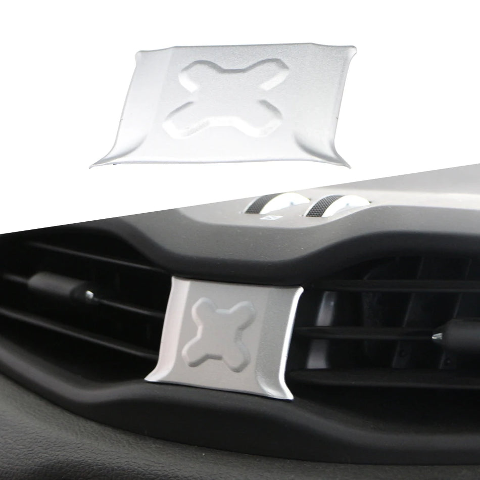 Cobridor de Acabamento de Ventilação para Jeep Renegade 2016 Cromado Ventilações de Ar Condicionado, Acabamento Interior