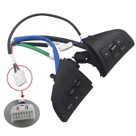 Steering Wheel Switch Volume Audio Control Button With Red Backlight For Mazda 3 BL For Mazda CX5 CX-7 2011-2015 by InterCyprus Trading Ltd
