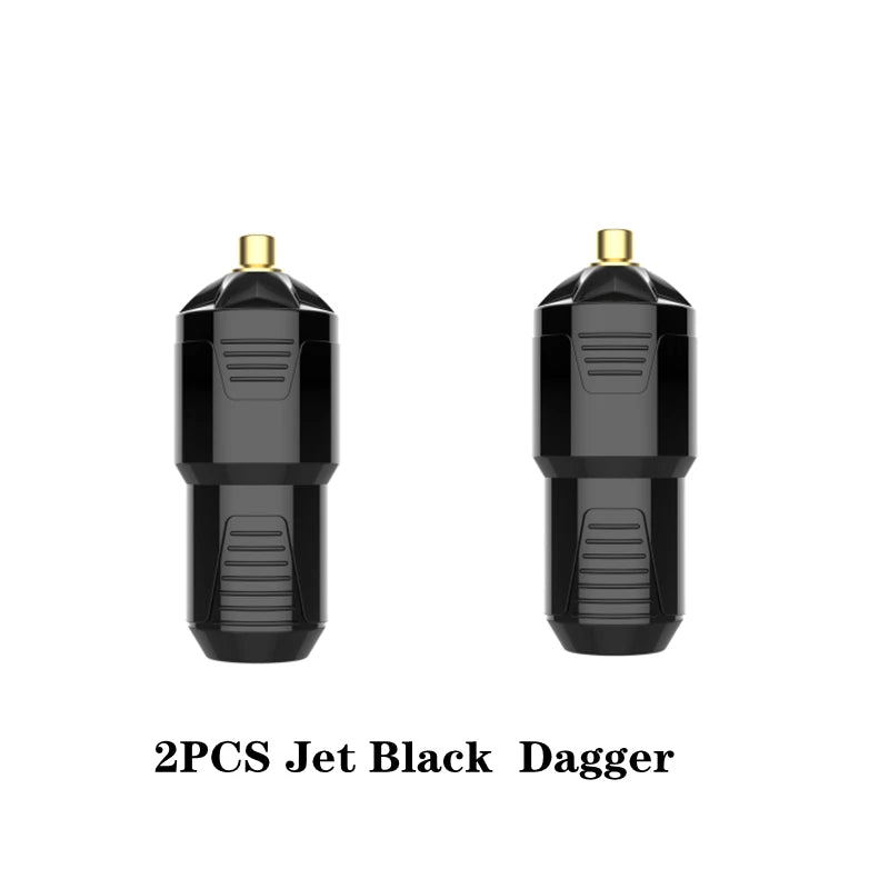 EZ Dager Cartridge Tattoo Machine Pen &ndash; Lightweight Plastic 2PCS Jet Black