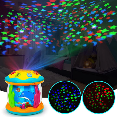 Ocean Light Rotary Projector Musical Toy for Toddlers