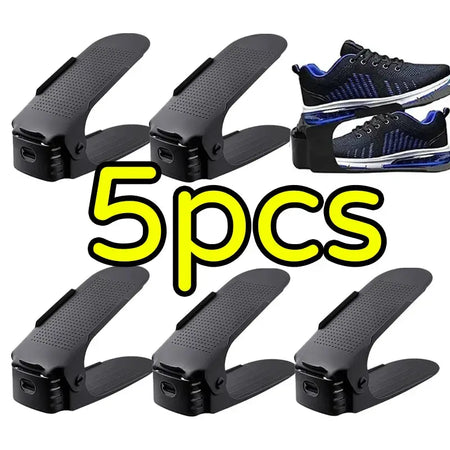 Adjustable Shoe Organizer Shoe Support Rack 5/10PCS Shoe-Shelf for Closet Cabinet Closet Stand Shoes Storage Rack Shoebox by InterCyprus Trading Ltd