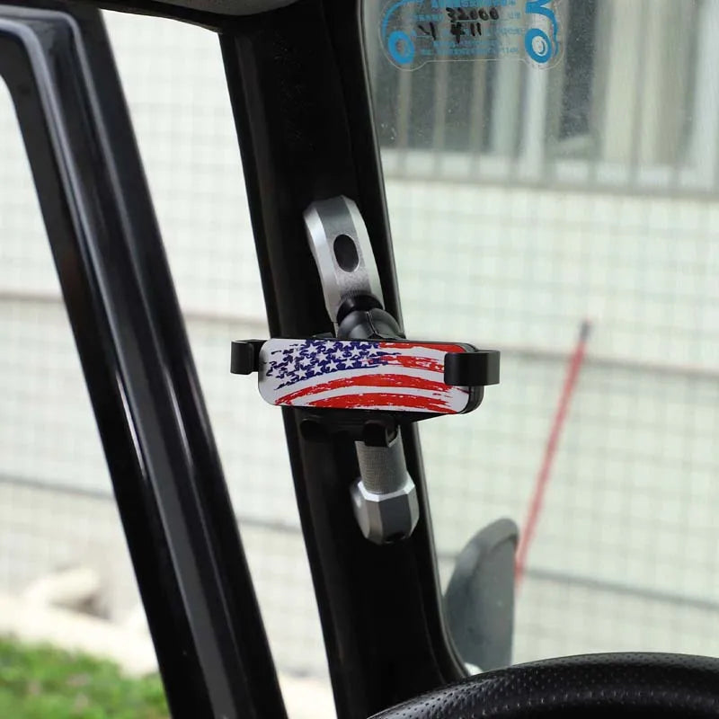 Supporto per telefono in alluminio APillar Land Rover Defender 2004 2018