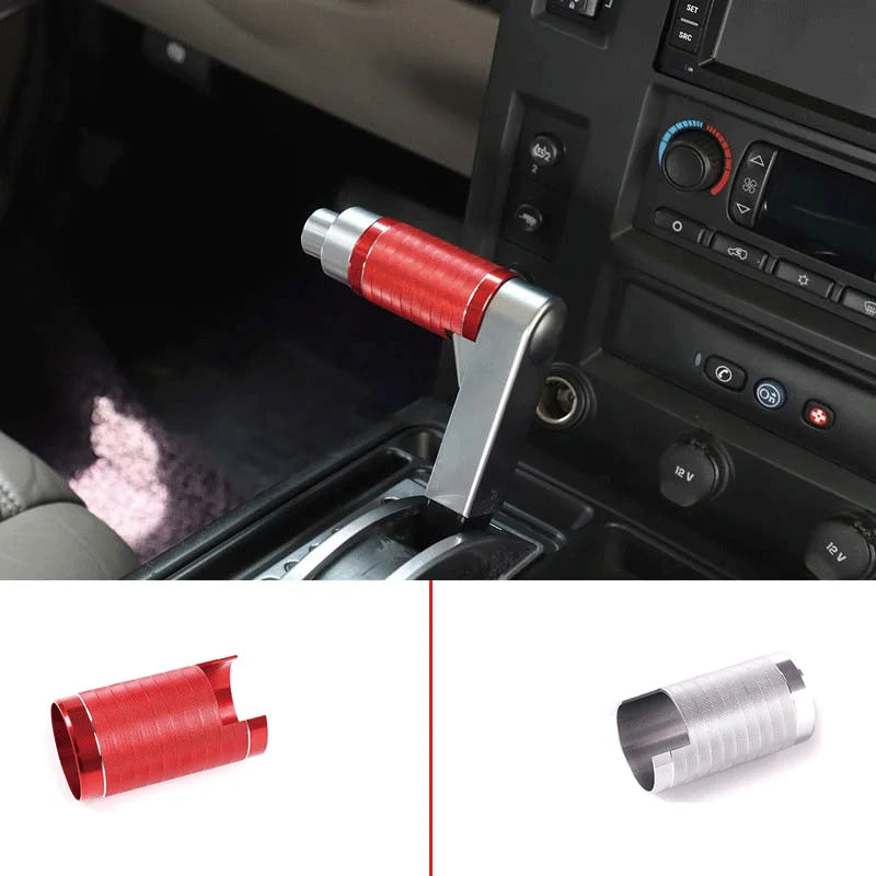 Tampa de Manete de Velocidades em Alumínio 2003 a 2007 Hummer H2 Vermelha