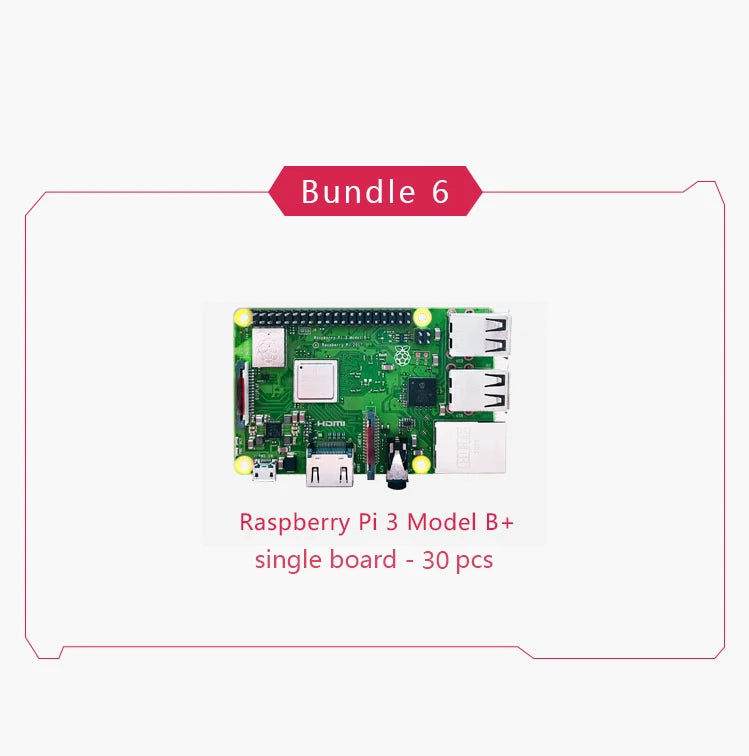 Original Raspberry Pi 3 Model B Plus &ndash; Powerful 1.2GHz Processor with Dual Band WiFi RPi 3B Plus 30pcs