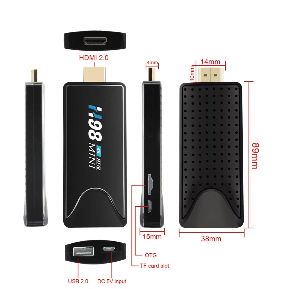 Hongtop Mini TV Stick Android 10 4K &ndash; Dual Band WiFi