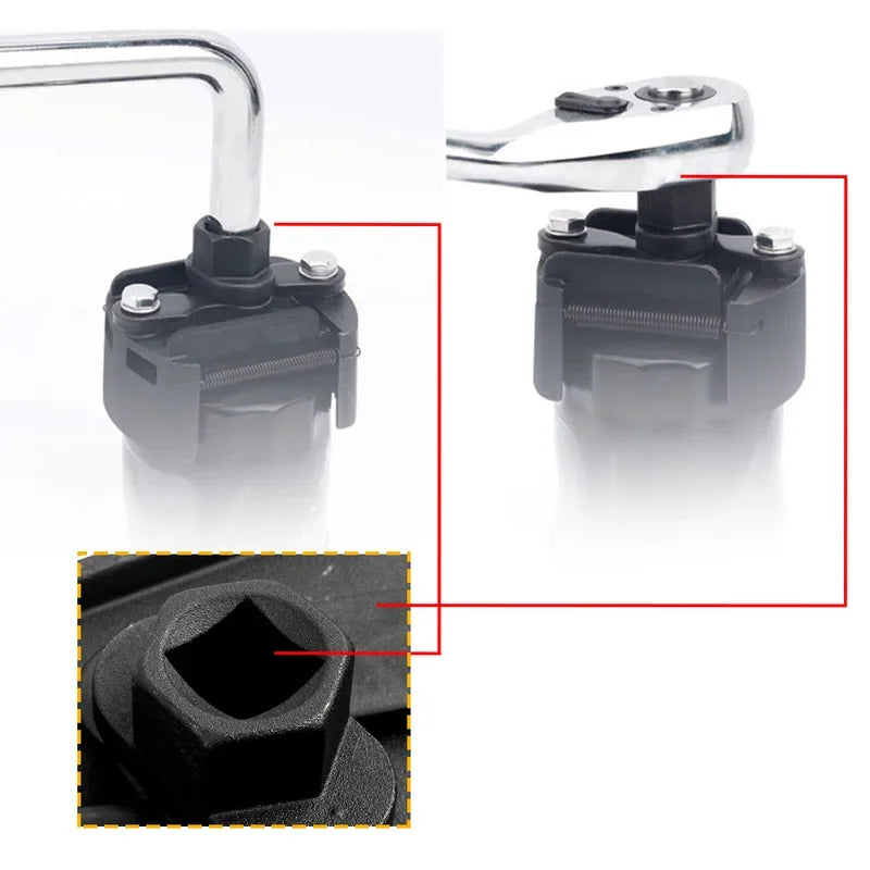 Protable Adjustable TwoJaws Oil Filter Wrench &ndash; Fits 60-80mm