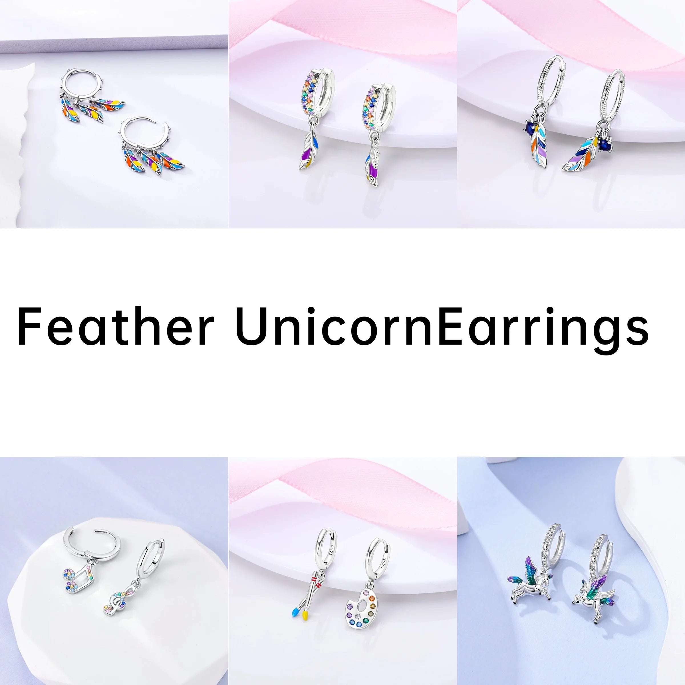 Elegant 925 Sterling Silver Dog Earrings with Zircon and Animal Designs for Women