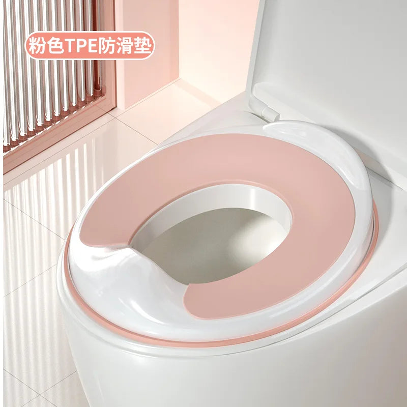 Children's Toilet Seat Universal Splash Proof &ndash; Easy Clean Pink