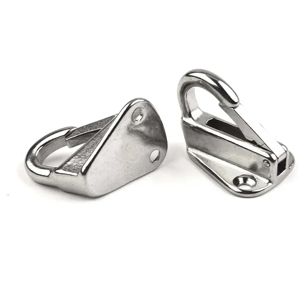 Heavy-Duty 316 Stainless Steel Spring Locked Fender Hook Set &ndash; 2 Pieces