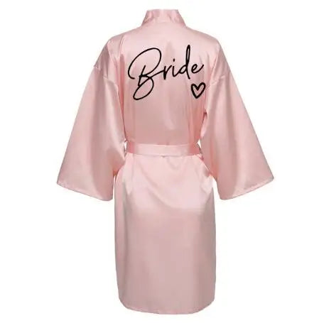 Team Bride Satin Robe - Perfect for Weddings &amp; Bridal Showers