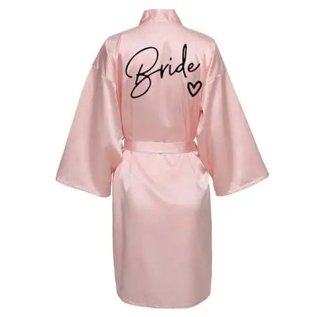 Team Bride Satin Robe - Perfect for Weddings &amp; Bridal Showers