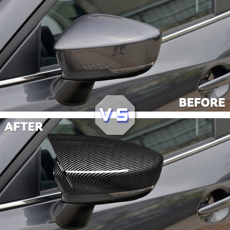 Par de Capas de Espelho Retrovisor Traseiro para Mazda 3 Axela