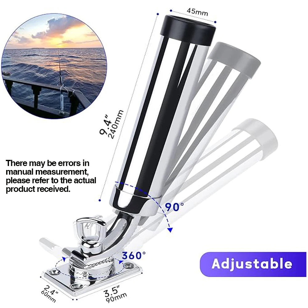 Universal Fishing Boat Rod Holder &ndash; 316 Stainless Deck