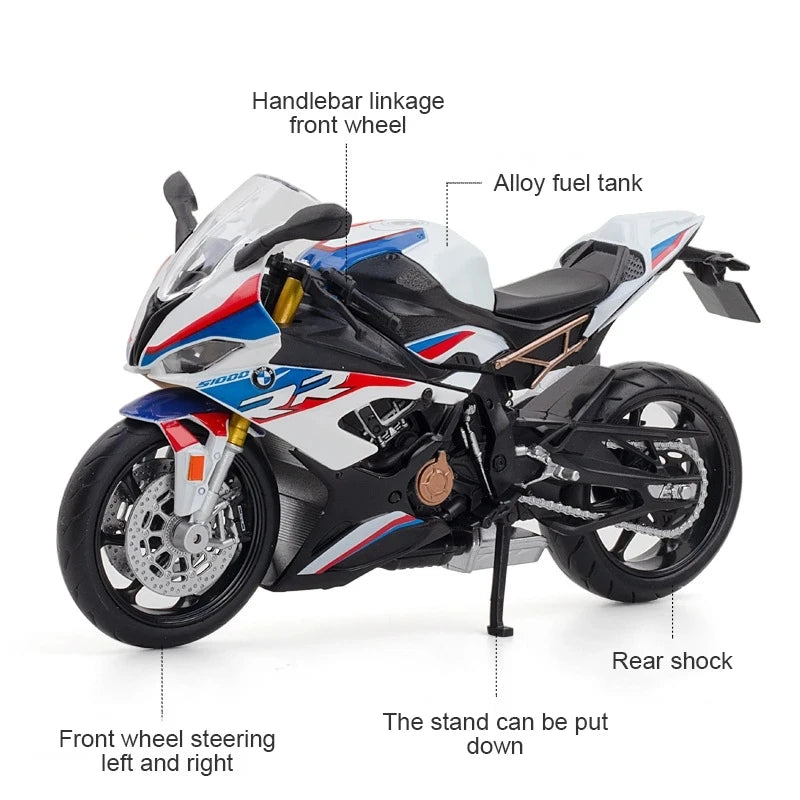 1-12 Schaal Diecast Legering Motorfiets Model voor BMW S1000RR