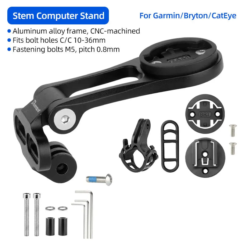 Deemount Bicycle Computer Stand &ndash; Robust Aluminum Alloy Design Stem Stand GM / CHINA