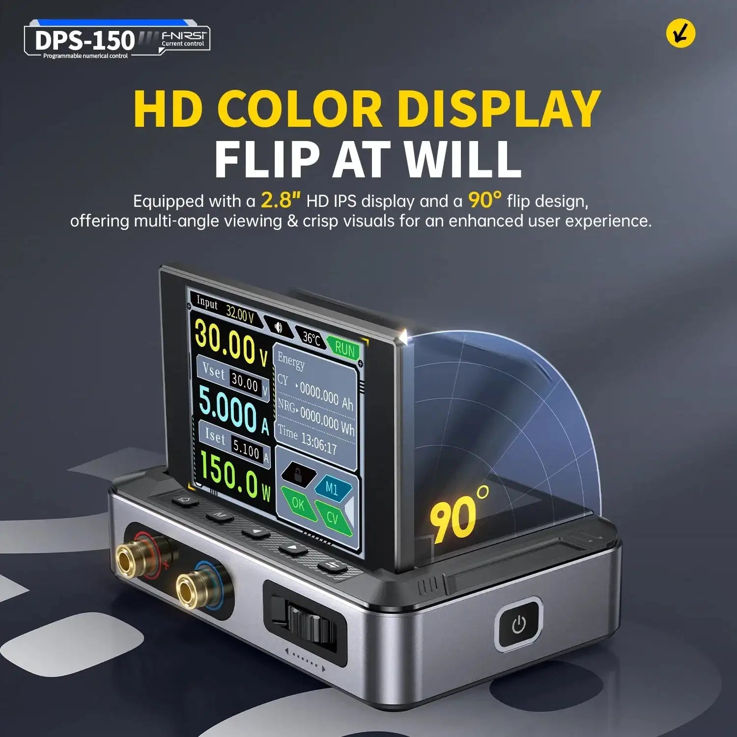 FNIRSI DPS 150 Programmable CNC DC Power Supply 30V 5A