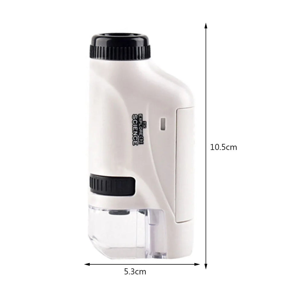 Alloyseed Handheld Taschenmikroskop mit LED-Licht 500x