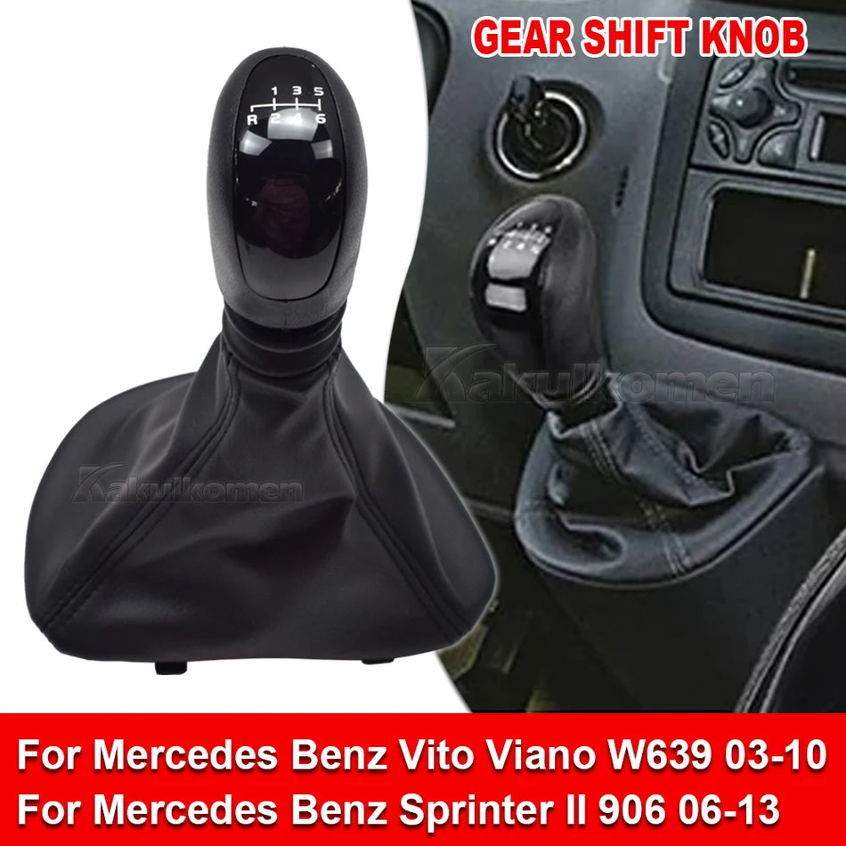 Mânere de schimbător de viteze cu husă din piele pentru Mercedes-Benz Vito Viano W639