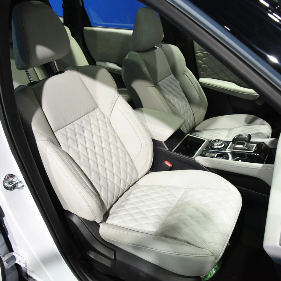 Комплект калъфи за седалки от изкуствена кожа за автомобил Mitsubishi Outlander с 5 места