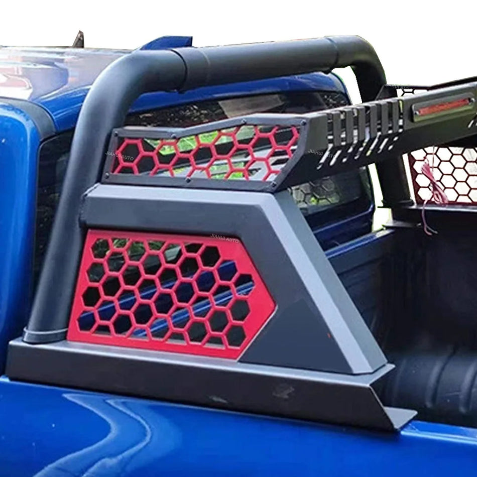 Barra antivuelco deportiva Toyota Hilux con portaequipajes en el techo, ABS y acero