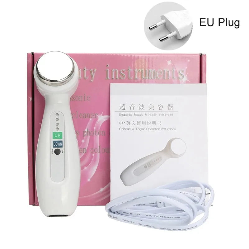 1Mhz Cavitation Ultrasonic Facial Cleaner &ndash; Skin Tightening EU Plug-With BOX