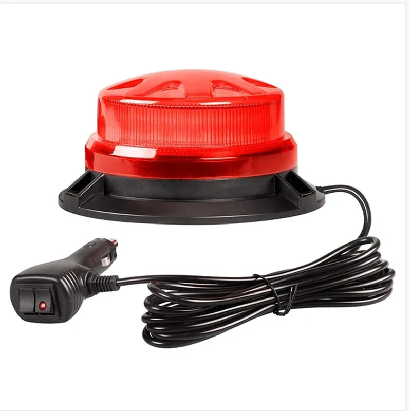 Magnetic Base LED Blue Emergency Strobe Light &ndash; Ultra Bright Red