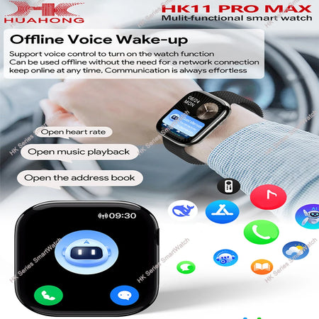 HK11 Pro Max Smartwatch 2025 &ndash; AI Chat Robot AMOLED Display