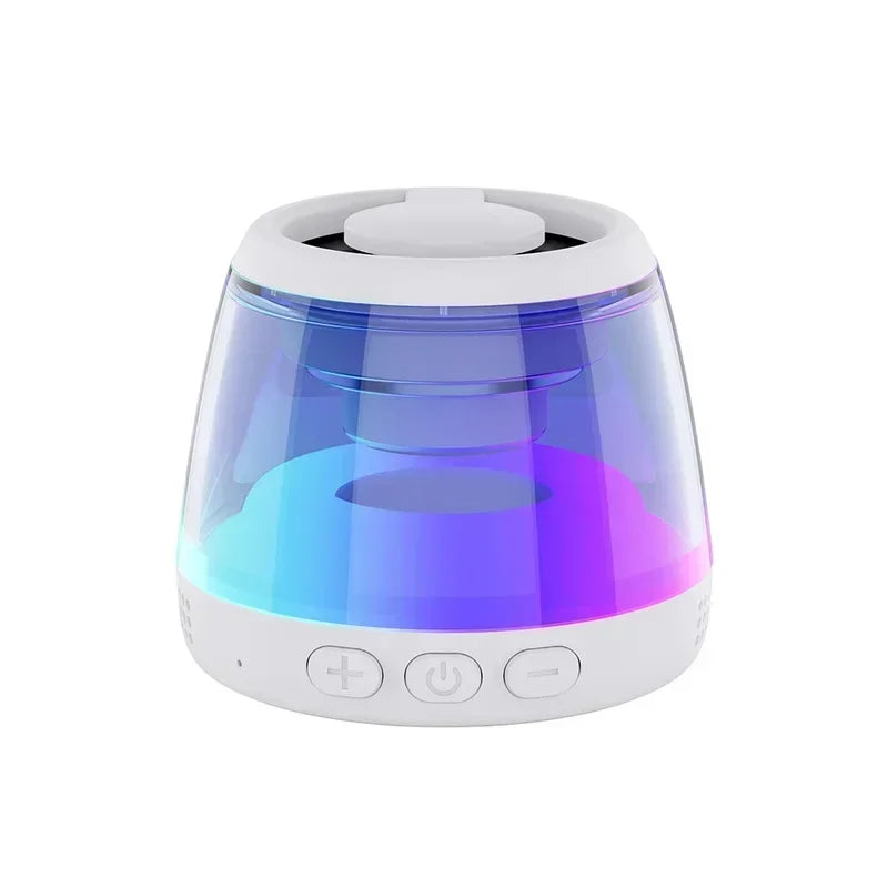 Magnetic Bluetooth Speaker with RGB Light and Portable Design WHITE / Magnetic version