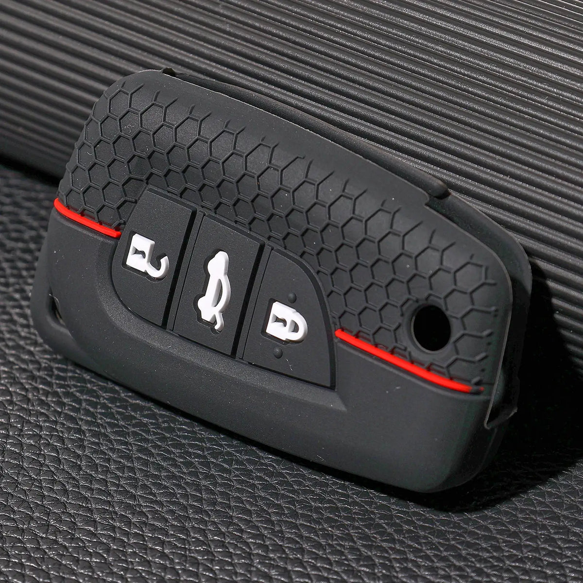 3 Button Silicone Remote Smart Car Key Chain Ring Cover Case Shell Protector For Toyota Auris Corolla Avensis Verso Yaris Aygo by InterCyprus Trading Ltd