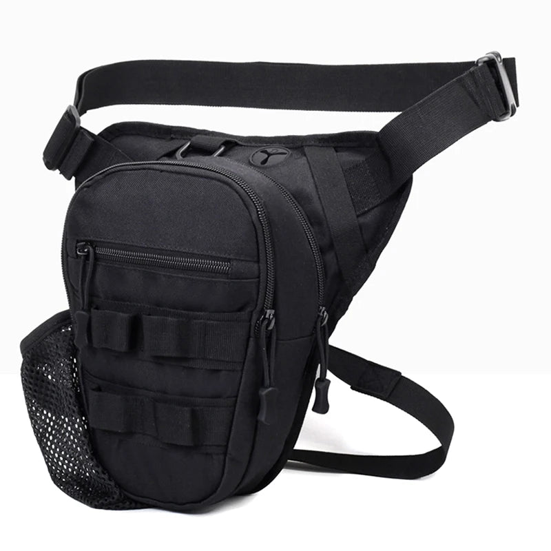 Drop Leg Bag &ndash; Tactical Water Bottle Pouch for Outdoors Black