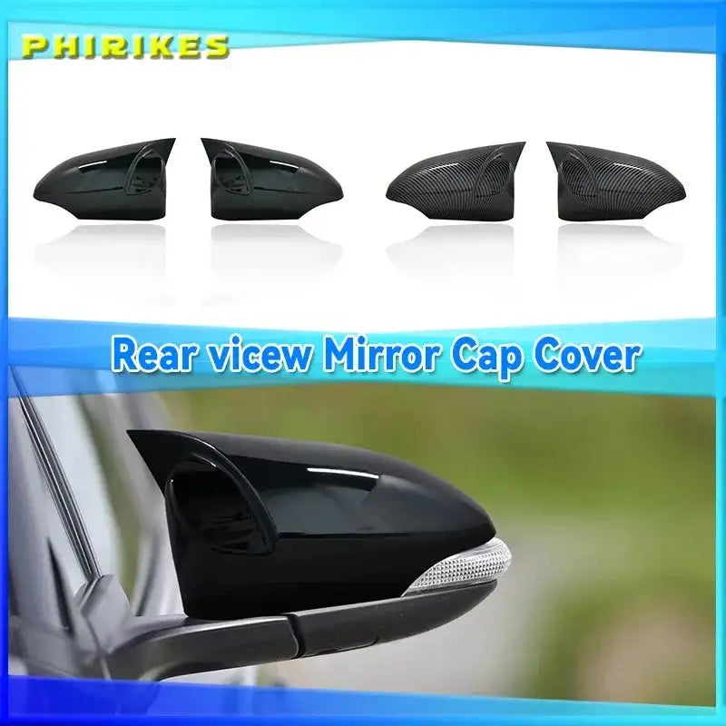 Two Pack Carbon Fiber Rear Mirror Covers For Toyota C HR CHR