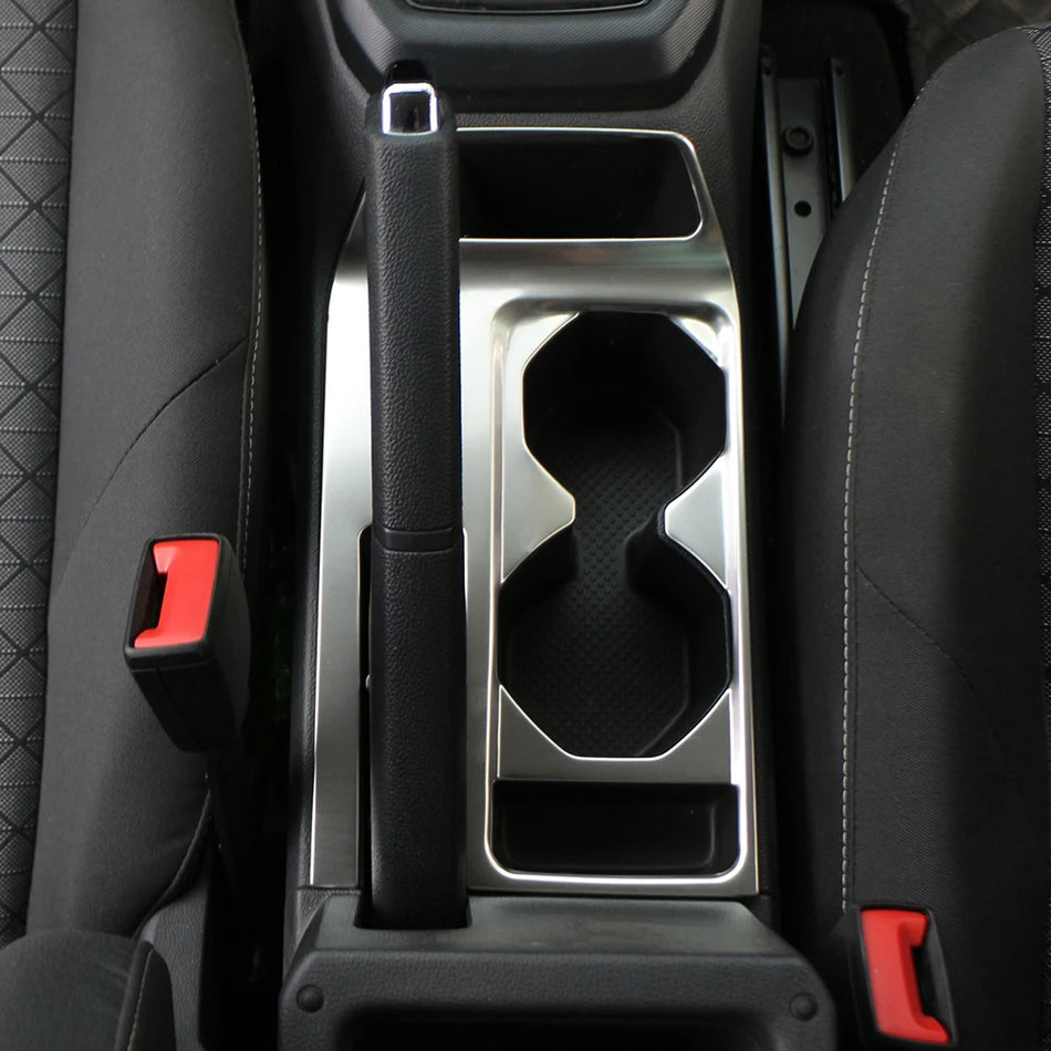 Adesivo Copertura Consolle Centrale Volkswagen T-Cross, Pannello in Acciaio Inossidabile