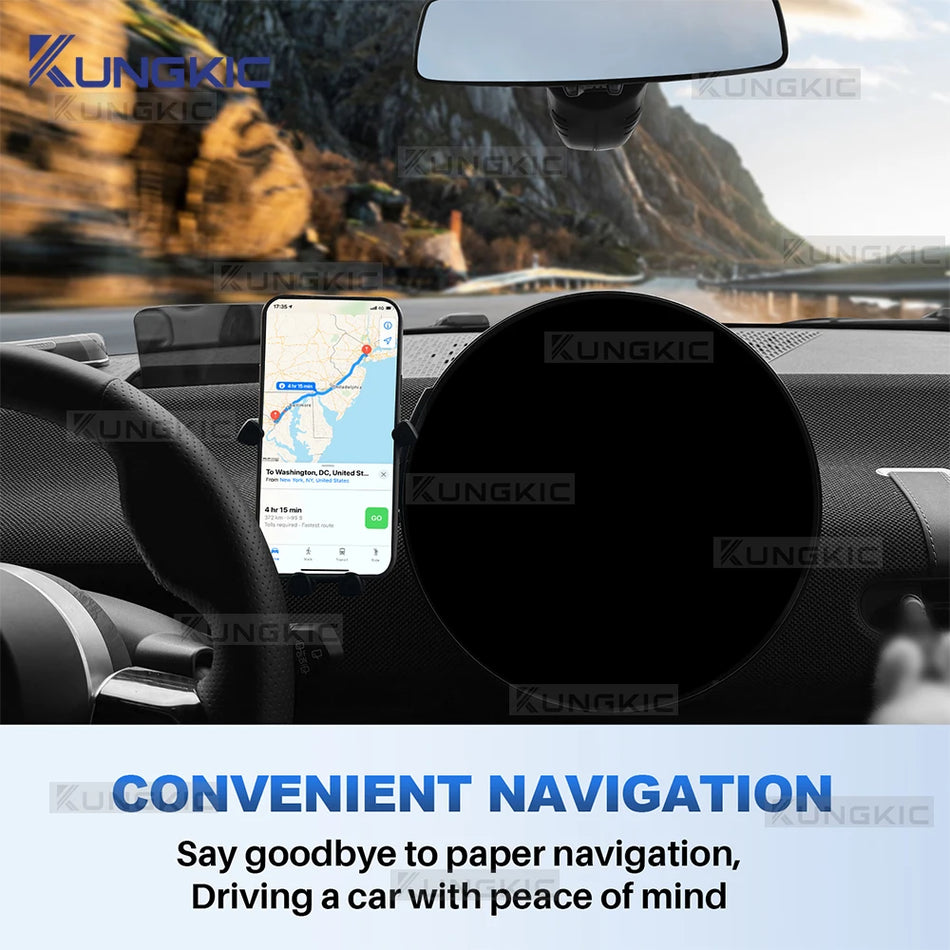 Aluminum Gravity Phone Mount for Mini Cooper S F65 LHD RHD