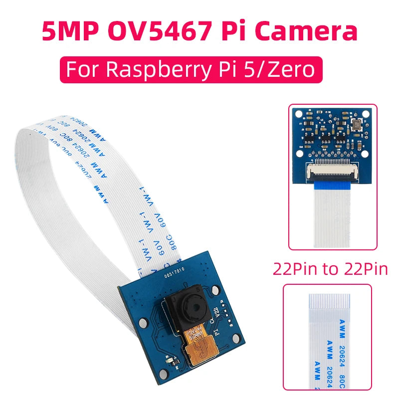 Raspberry Pi 5 Camera &ndash; 5MP High-Resolution Imaging