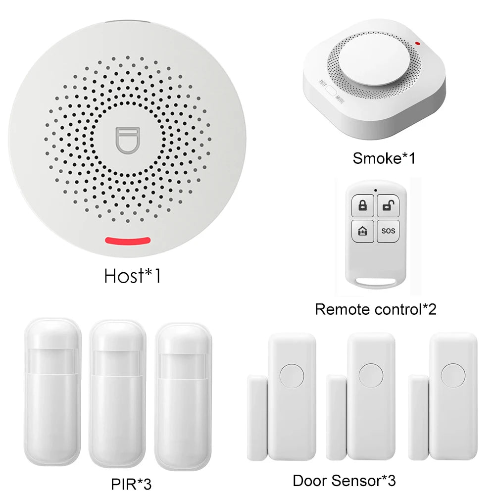 Tuya Smart Home Security Alarm Hub Kit &ndash; Sound Alerts F / US Plug