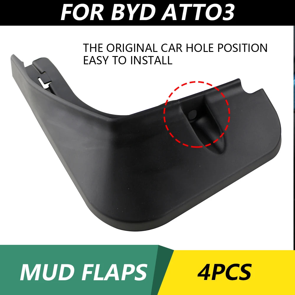 Mud Flaps for BYD Atto 3 2021-2023: Splash Guards &amp; Auto Accessories