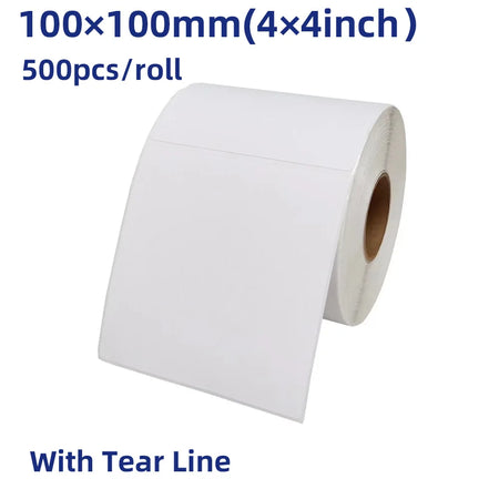 4*6 Inch Shipping Thermal Label - 20ppm Printing Speed 100x100x500x1rolls