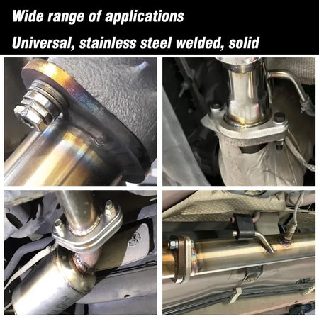 304 Stainless Exhaust Pipe Flange Connector Joint 2 Bolt 52mm 64mm 77mm by InterCyprus Trading Ltd