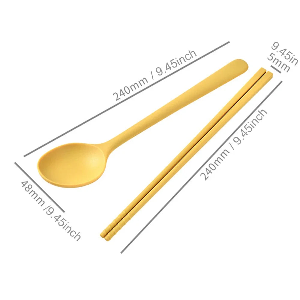 4Pcs Silicone Spoon Set &ndash; Portable Non-Slip Design