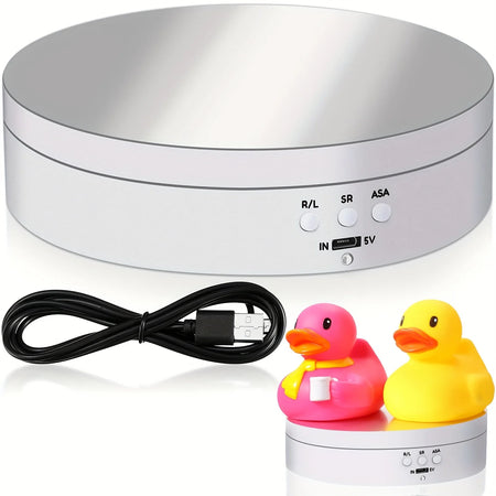 Rotating Display Stand &ndash; USB Cable Included For Photoshoots