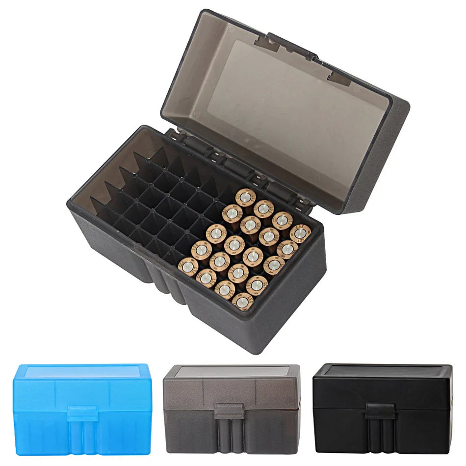 L1QPJ0502 50-Round Flip-Top Rifle Ammo Box &ndash; Easy Access